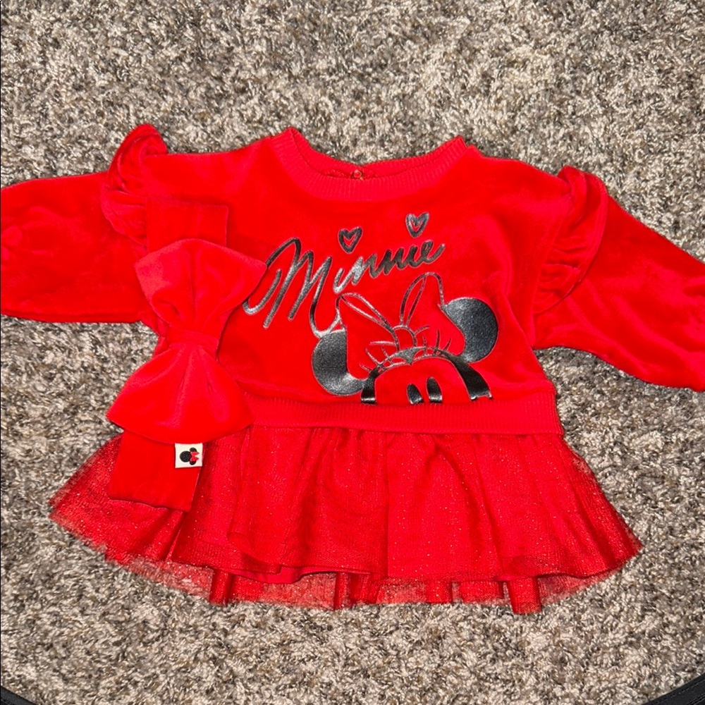 Disney Minnie Mouse Red Formal Dress
